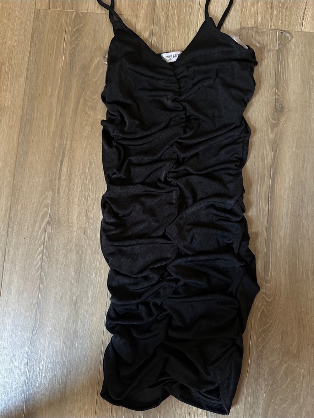 Black Ruched Dress